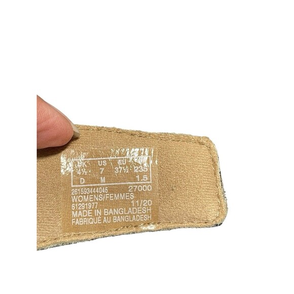 Clarks Collection Sandals Womens Sz 7 Laurieann Judi Pewter Slip On Mule Strappy - Picture 7 of 8